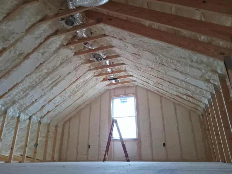 Spray foam roofing application for Crawl Space Insulation project in Suisun City
